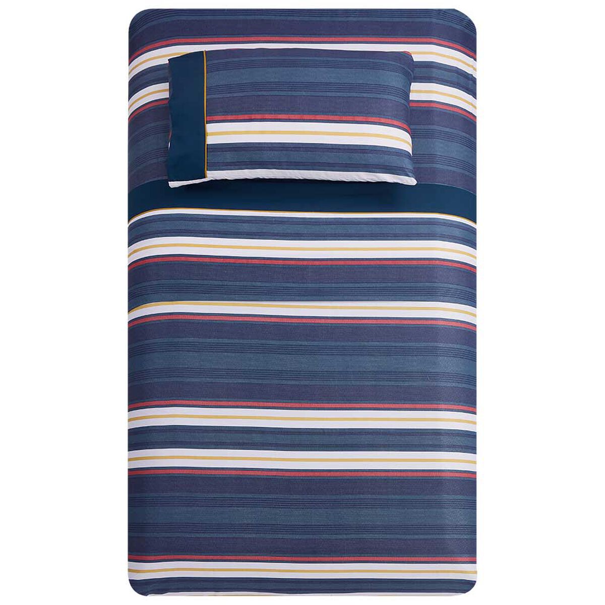 Juego de Sábanas Estampado Casa Linda 1,5 Plazas Stripes