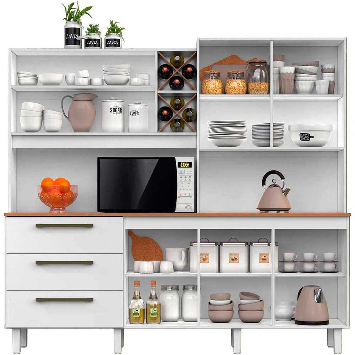 Mueble de Cocina Casanova Ajax 3 Cajones 7 Puertas