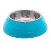 Plato Huellitas Celeste Para Perro M Mascan