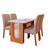 Juego de Comedor Decocasa Valentina 4 Sillas Off White