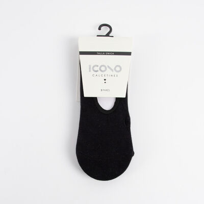 Imagen 1 del producto Pack 3 Calcetines Invisible Mujer Icono Surtido