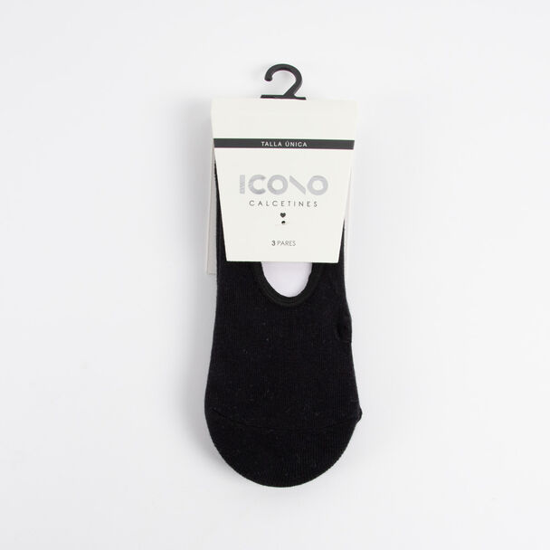 Pack 3 Calcetines Invisible Mujer Icono