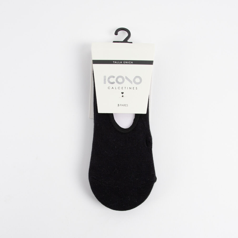 Pack 3 Calcetines Invisible Mujer Icono