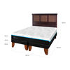 Cama Europea CIC Green Infinity 2 Plazas + 1 Respaldo Torino Choc