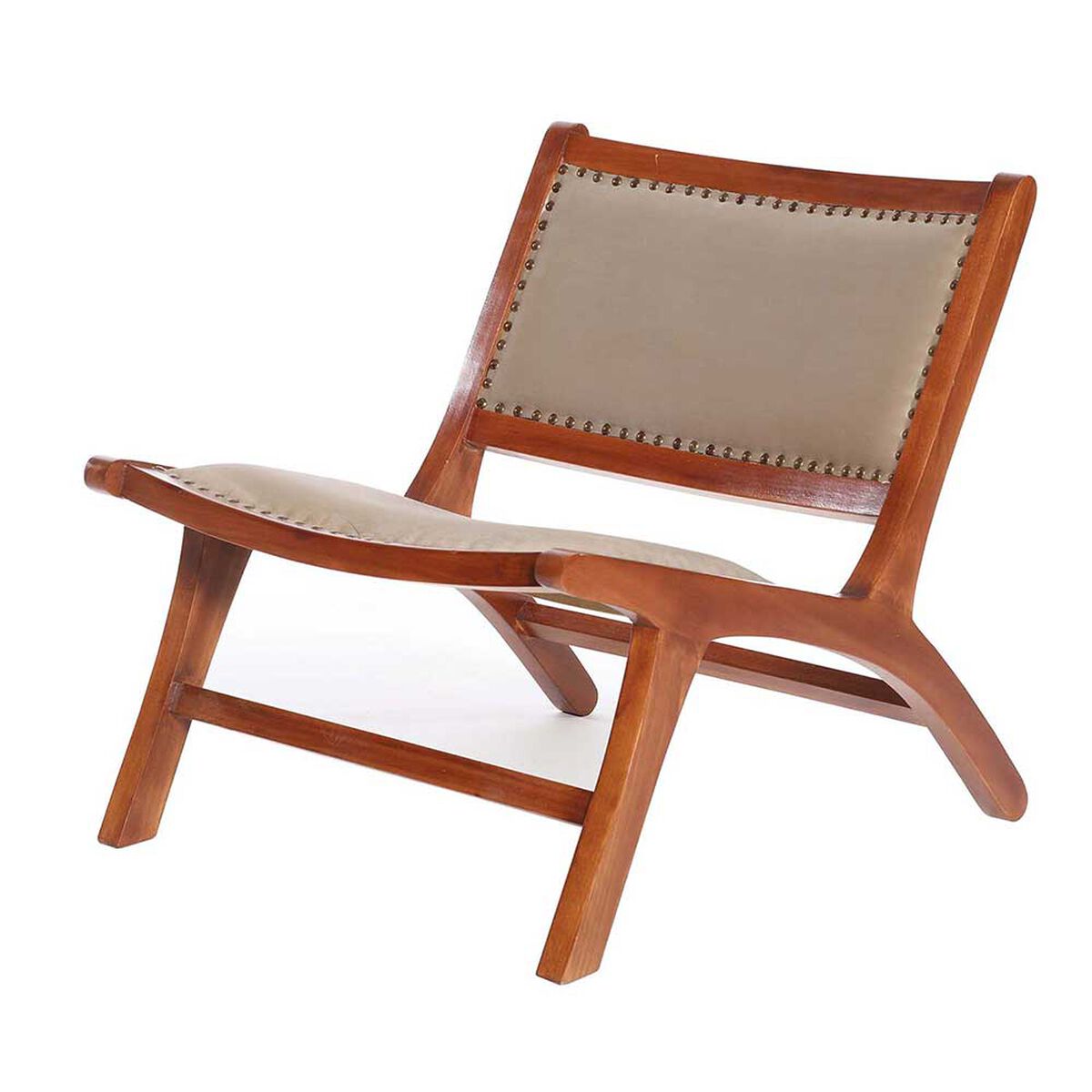 Sitial Latam Home Hannover Tela Velvet 1 Cuerpo Beige
