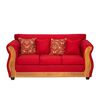 Juego de Living Essenza David Sofá 3 Cuerpos + Dos Sillones 1 Cuerpo Rojo
