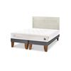 Cama Europea CIC Base Dividida 2 Plazas Cocopedic + Respaldo Milan Alpino
