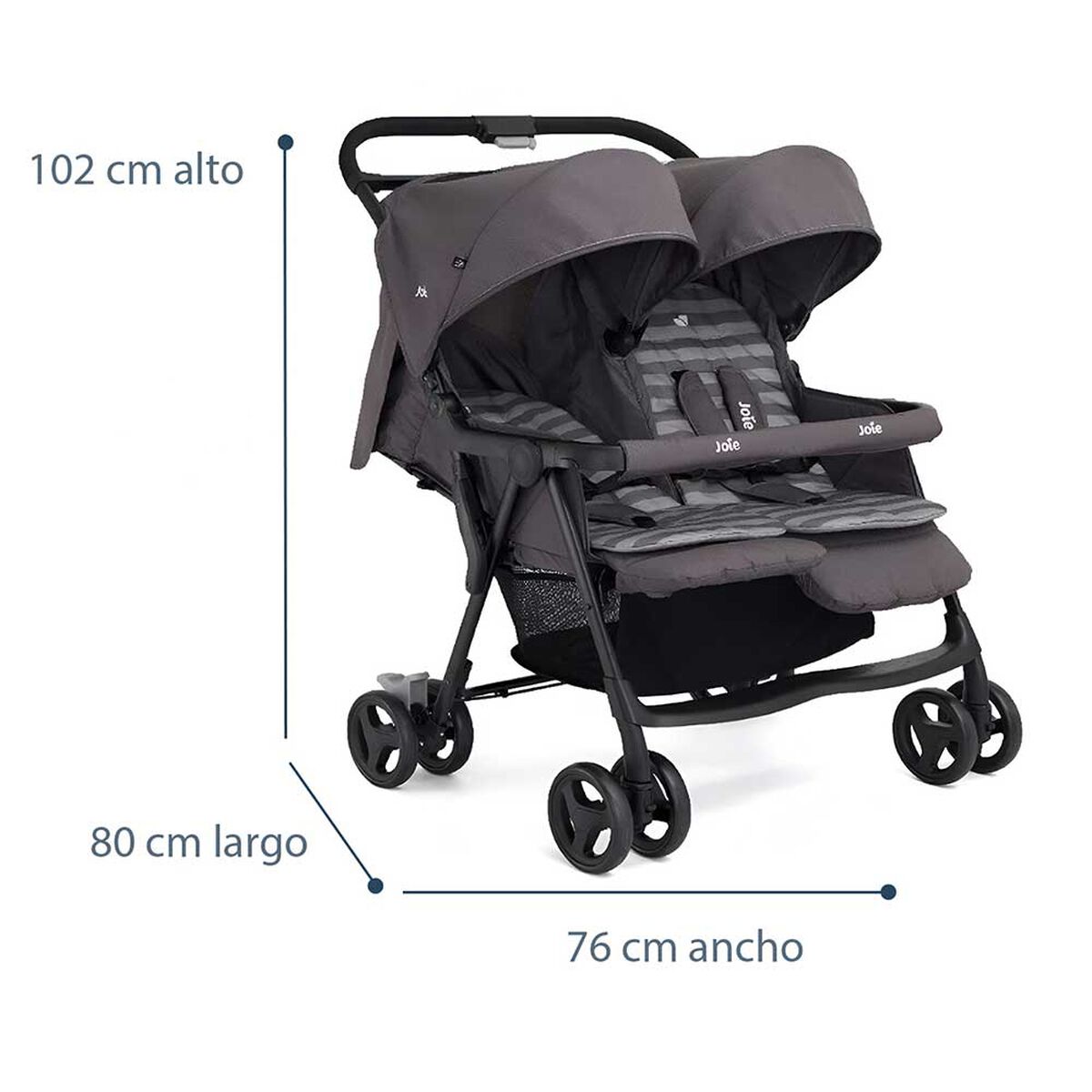 Coche Paseo Aire Twin Wrc Darkpew Joie