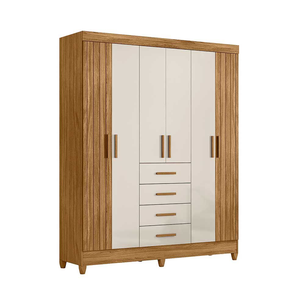 ひでジュビリー 、ロカビリーホワイト/ブラウン 、 Clóset Di Poretti Aruba 6 Puertas 4 Cajones Off White | Abc
