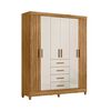 Clóset Di Poretti Aruba 6 Puertas 4 Cajones Off White