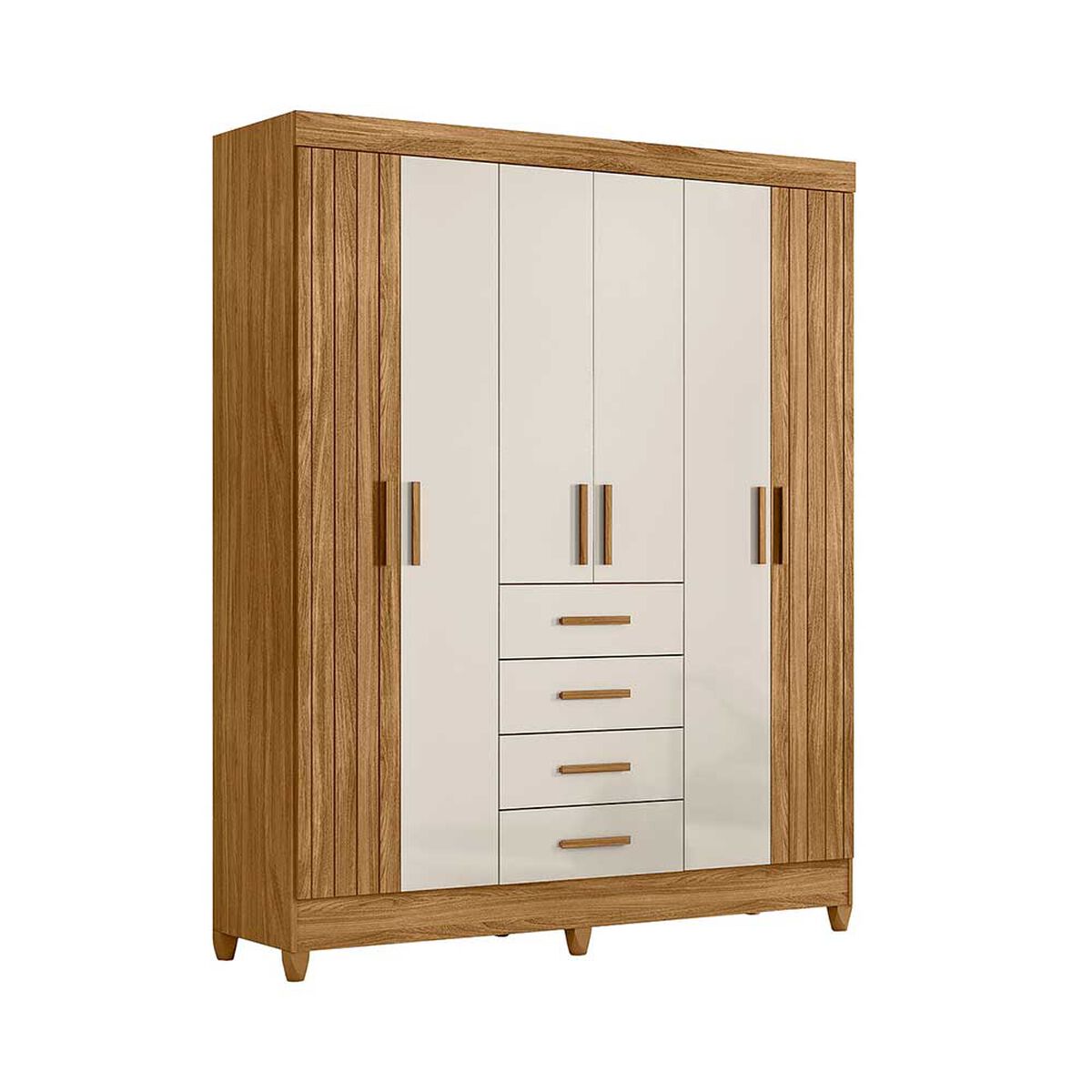 Clóset Di Poretti Aruba 6 Puertas 4 Cajones Off White