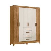 Clóset Di Poretti Aruba 6 Puertas 4 Cajones Off White