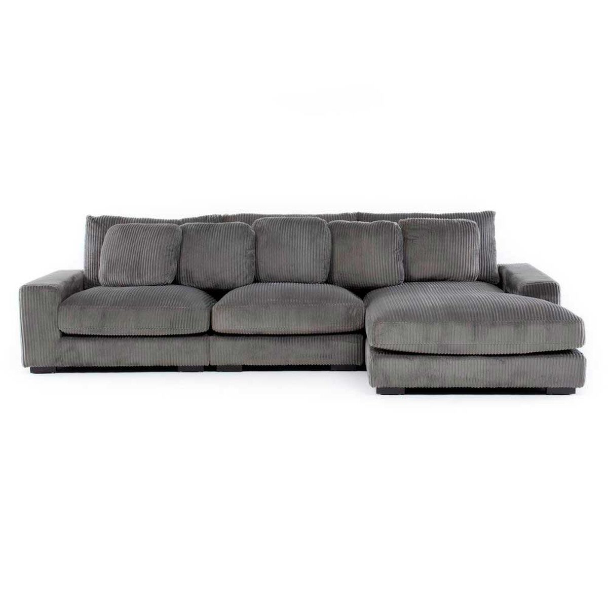 Sofá Seccional Daniels KM991RGR 4 Cuerpos Café