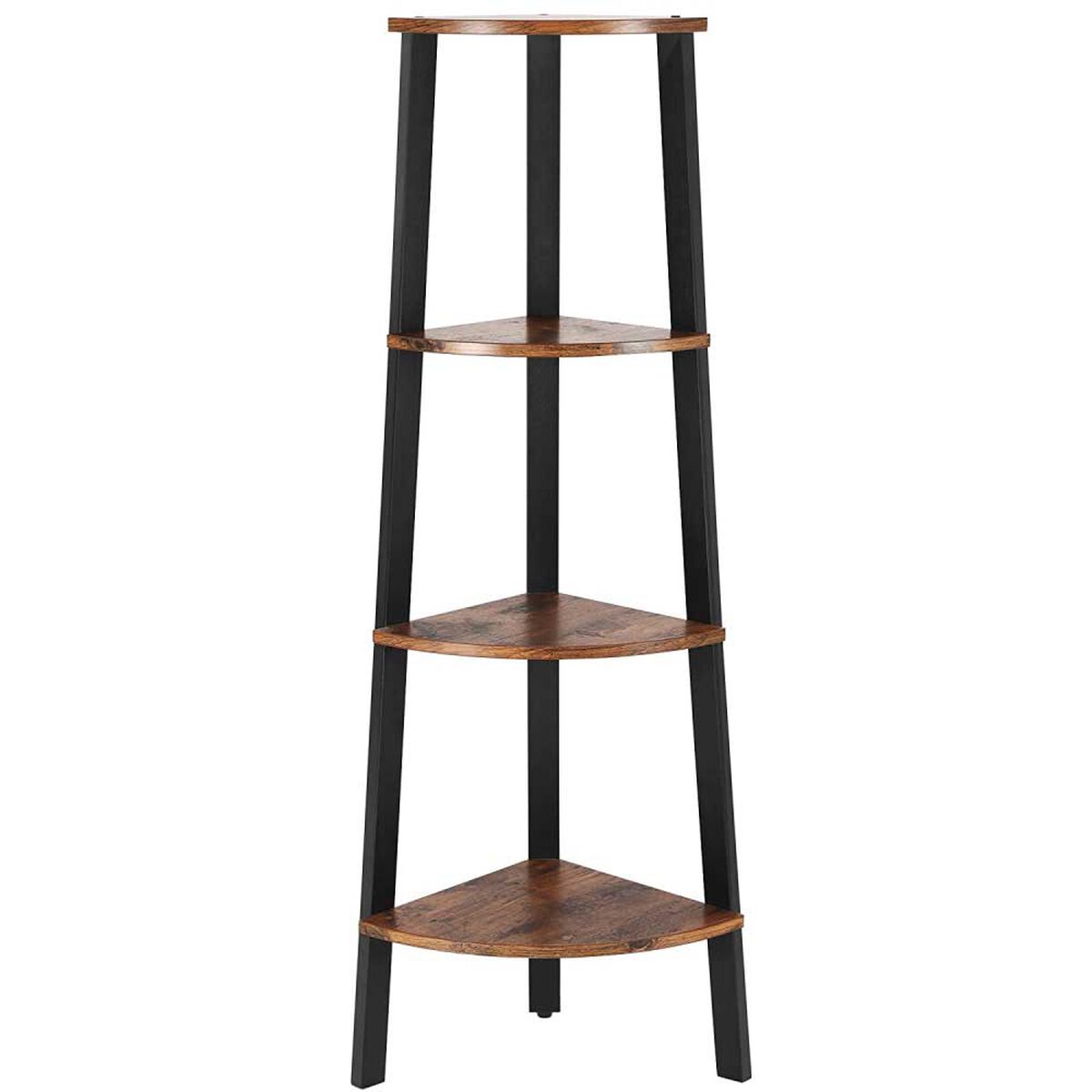 Repisa Esquinera Fm Furniture Metalwood Colection Marrón Rústico