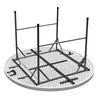 Mesa Plegable Redonda Blanca 160cm Northwest