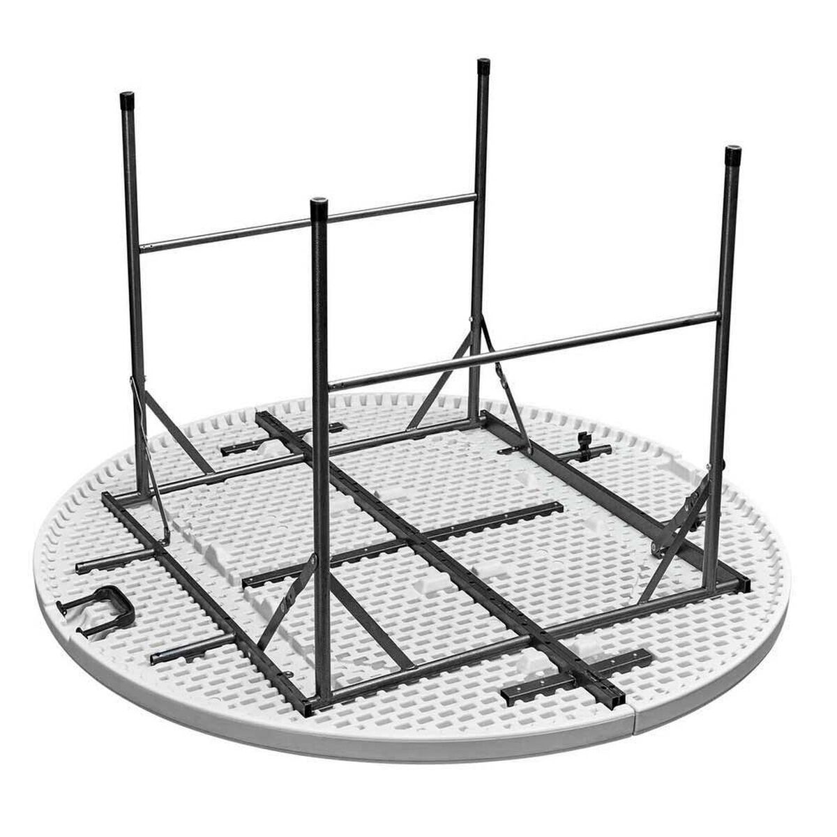 Mesa Plegable Redonda Blanca 160cm Northwest