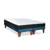 Cama Europea Latam Home 2 Plazas Zen Roller Azul