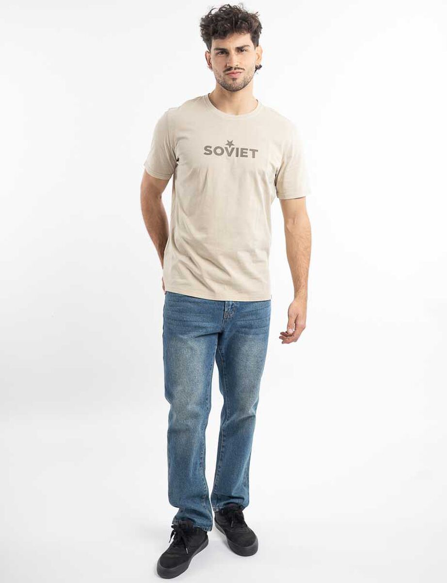 Polera Algod&oacute;n Manga Corta Hombre Soviet