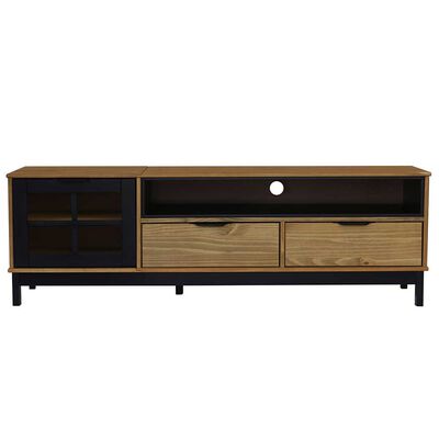 Imagen 1 del producto Rack TV Vekkahome Pilar Hasta 60"" Café