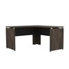 Escritorio en L TuHome Home Office Negro Soft Coñac