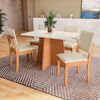 Juego de Comedor Roca Lotus 4 Sillas Beige