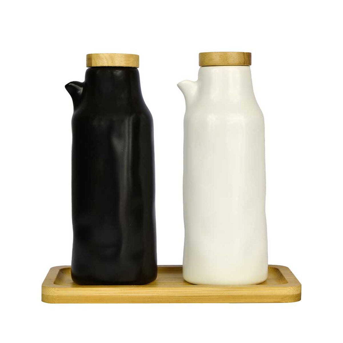 Set Alcuza Cerámica Simplit 2 Piezas Redonda 500 ml