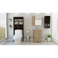 Botiquín + Mueble Lavamanos + Muro + Optimizador TuHome Bath 300