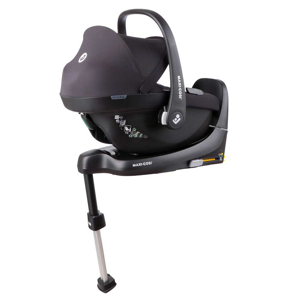 Silla Auto Nido Cabriofix Black+Familyfix S Black Maxi-Cosi