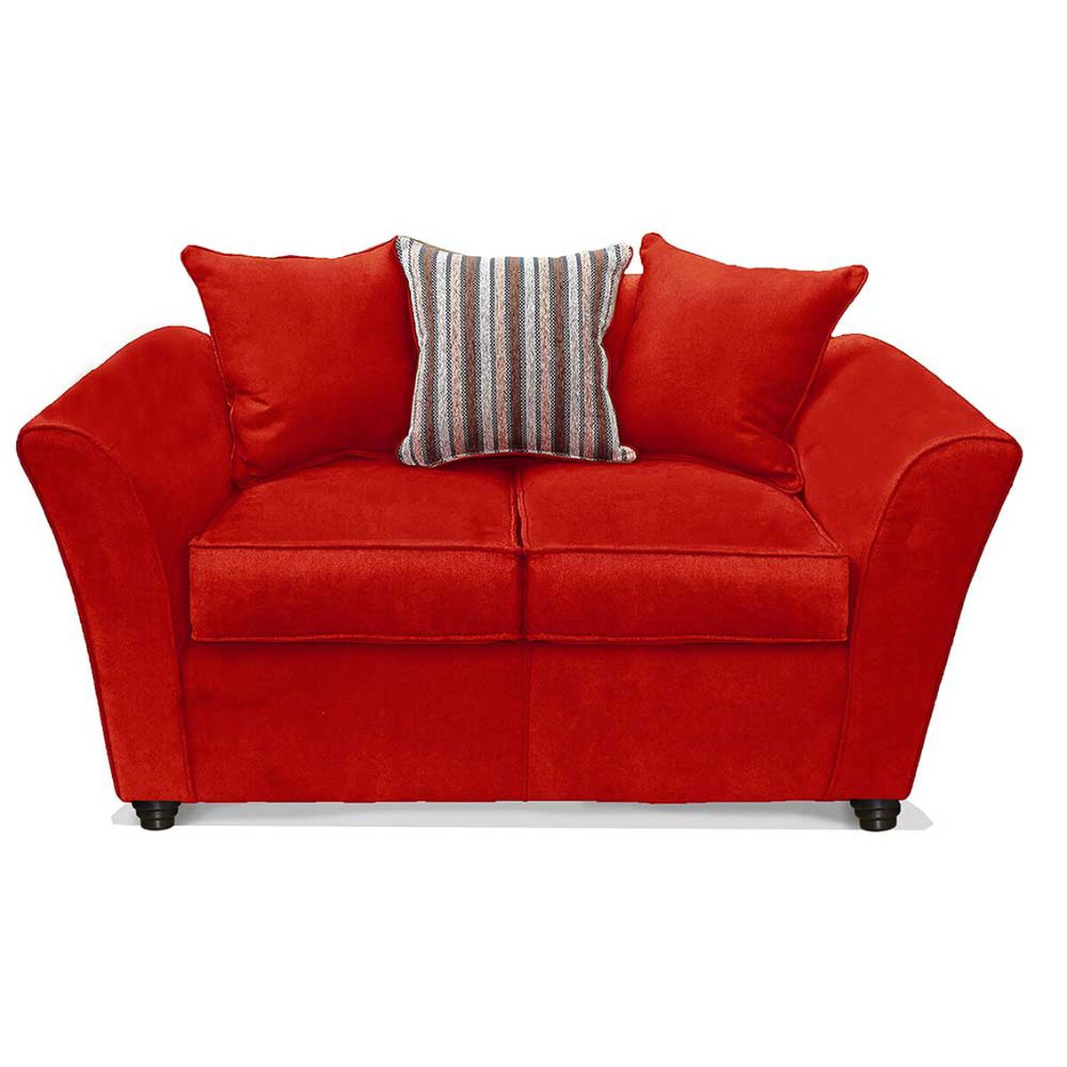 Juego de Living Elegant Detail Minesota Sofá 2 Cuerpos + Dos Sillones 1 Cuerpo Rojo