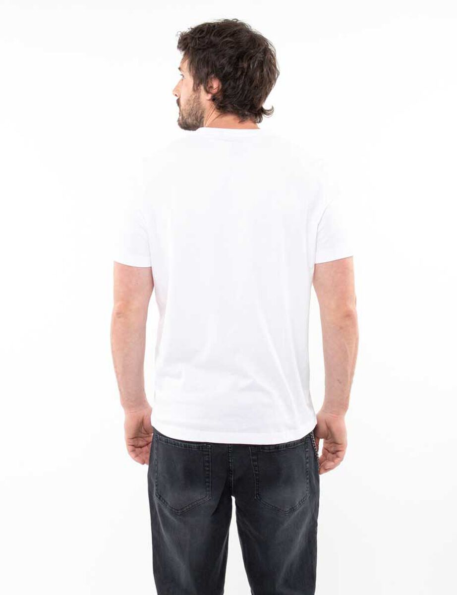 Polera Slim Con Estampado Manga Corta Hombre Zibel