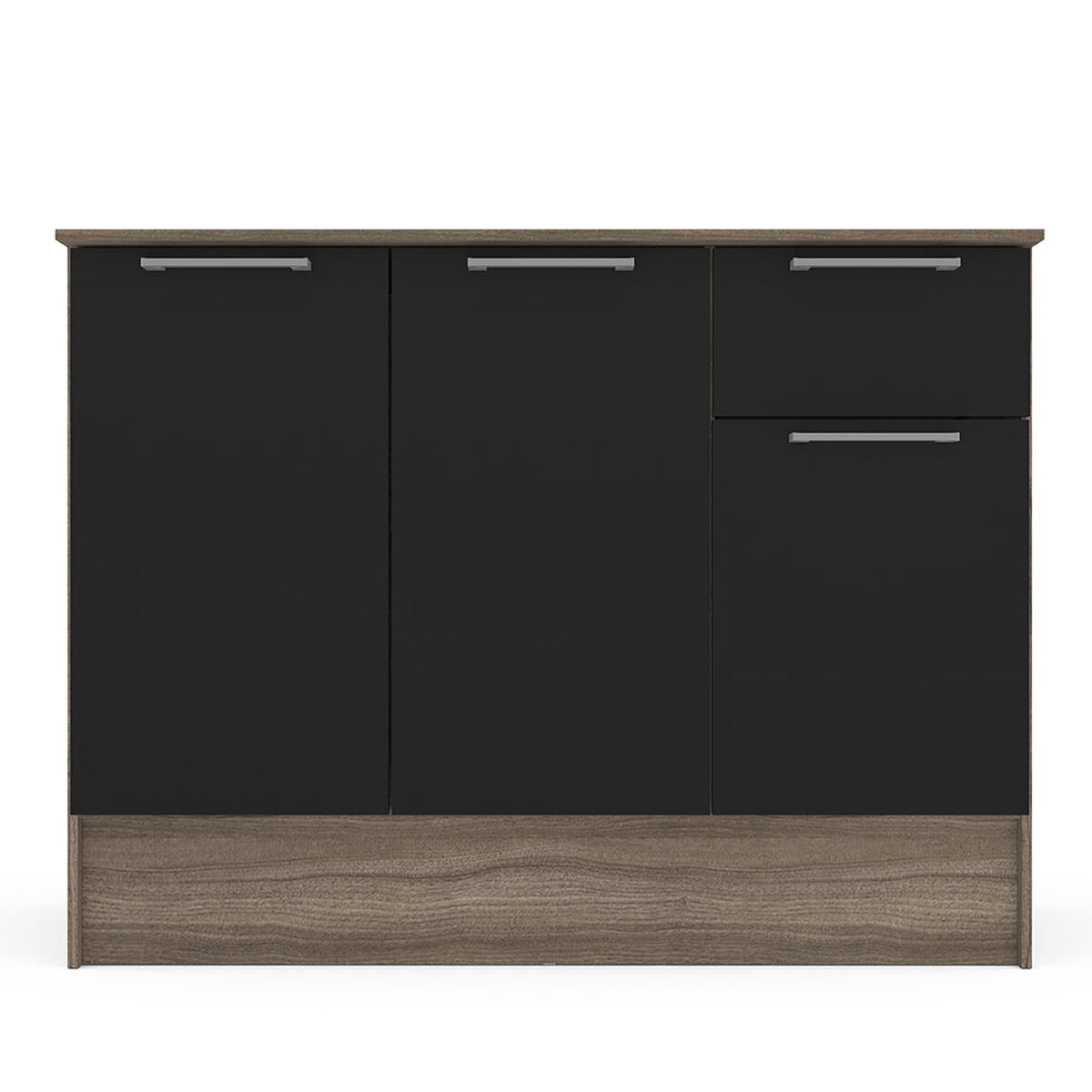 Mueble Base Vekkahome Madri 3 Cajon Negro