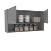 Mueble de Cocina Aereo Vekkahome Evandro 2 Puertas Blanco