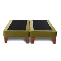 Base Europea Dividida Latam Home King Zen Tela Velvet Verde