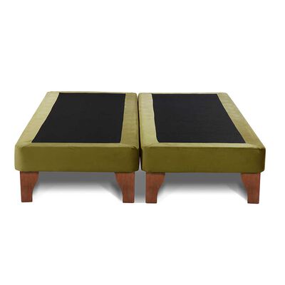 Imagen 1 del producto Base Europea Dividida Latam Home King Zen Tela Velvet Verde