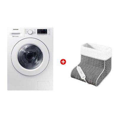 Lavadora Secadora Samsung WD11M4473MW/ZS 11/7 kg. + Calientapies Kioto CP2404