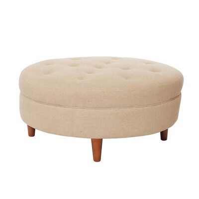 Pouf Latam Home Paris Lino Beige