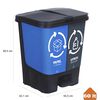 Basurero Homeclaf 60 lt Negro