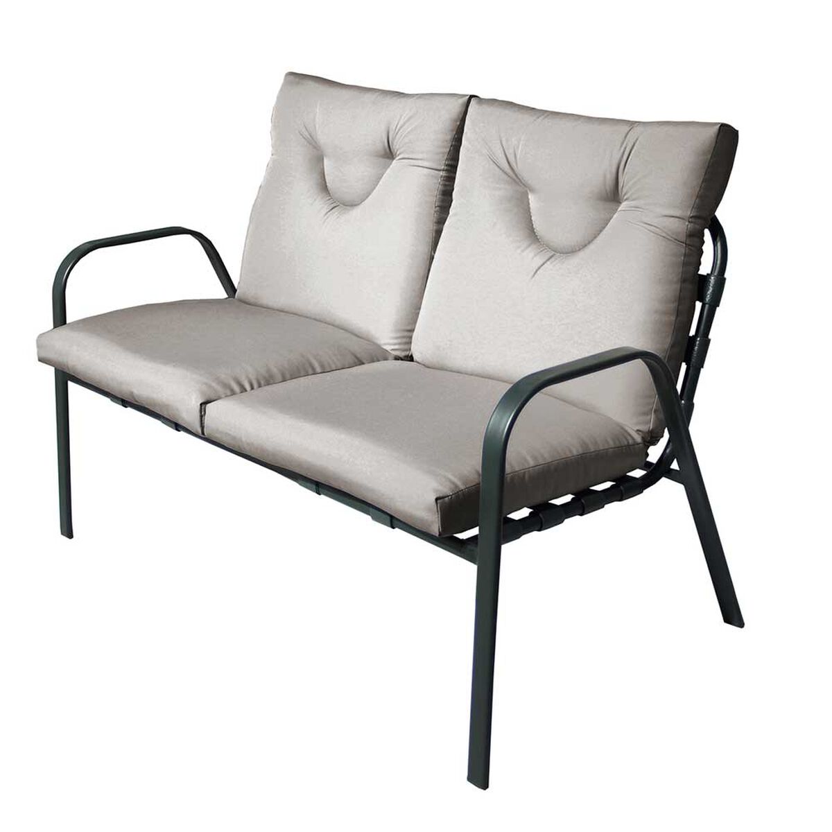 Juego de Living para Terraza Casanova Murano Sofá 2 Cuerpos + Dos Sillones 1 Cuerpo + Mesa de Centro Gris