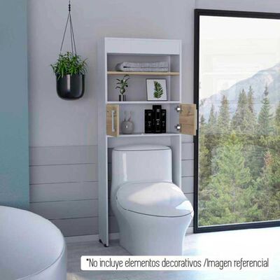 Imagen 2 del producto Mueble Optimizador TuHome Bath Bi Color Blanco Duna 2 Puertas