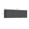 Mueble de Cocina Aereo Vekkahome Opie Gris