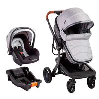 Coche Cuna Travel System Bebe Taurus con Base Gris Bebesit