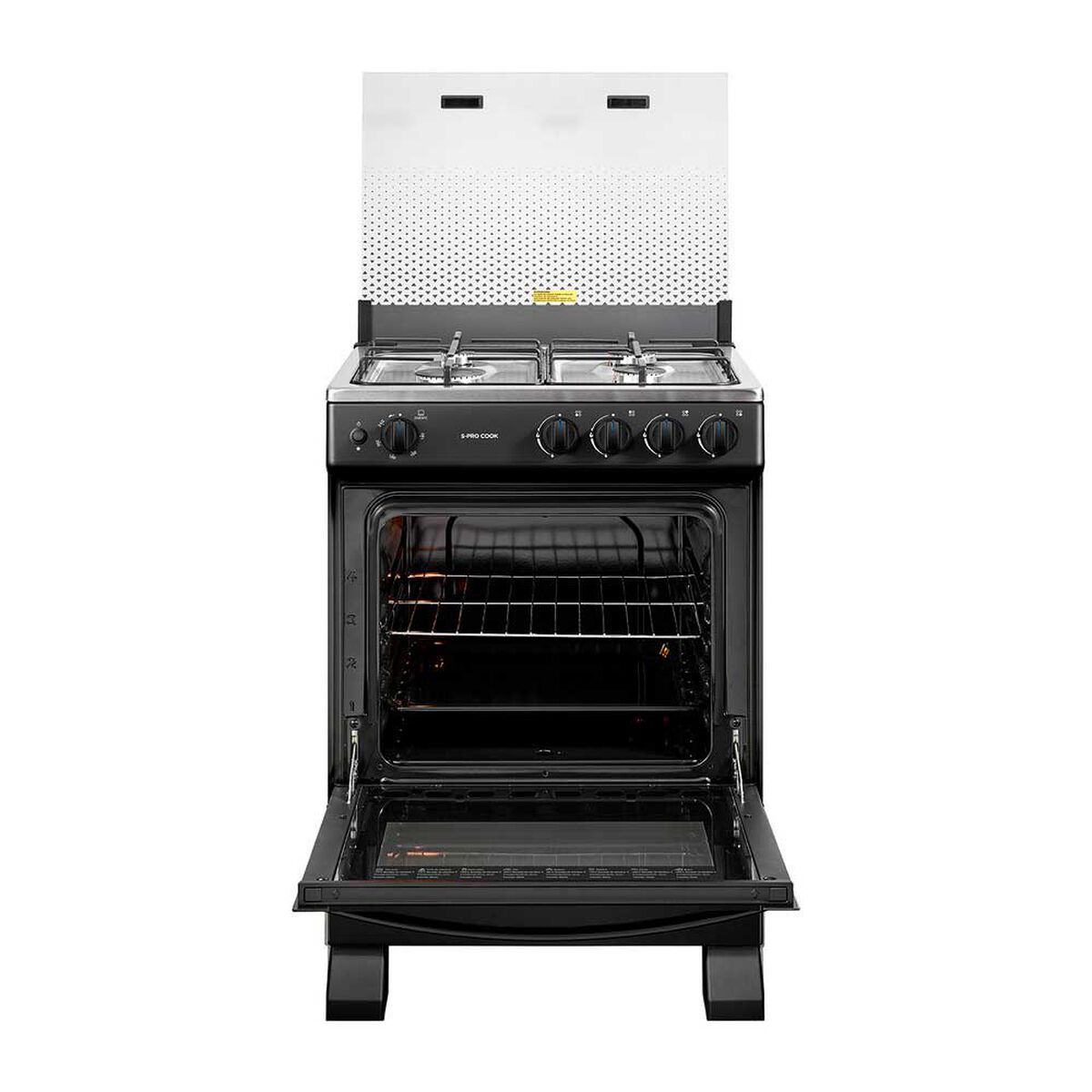 Cocina a Gas Midea MFO-MG24TCSSLBK 4 Quemadores