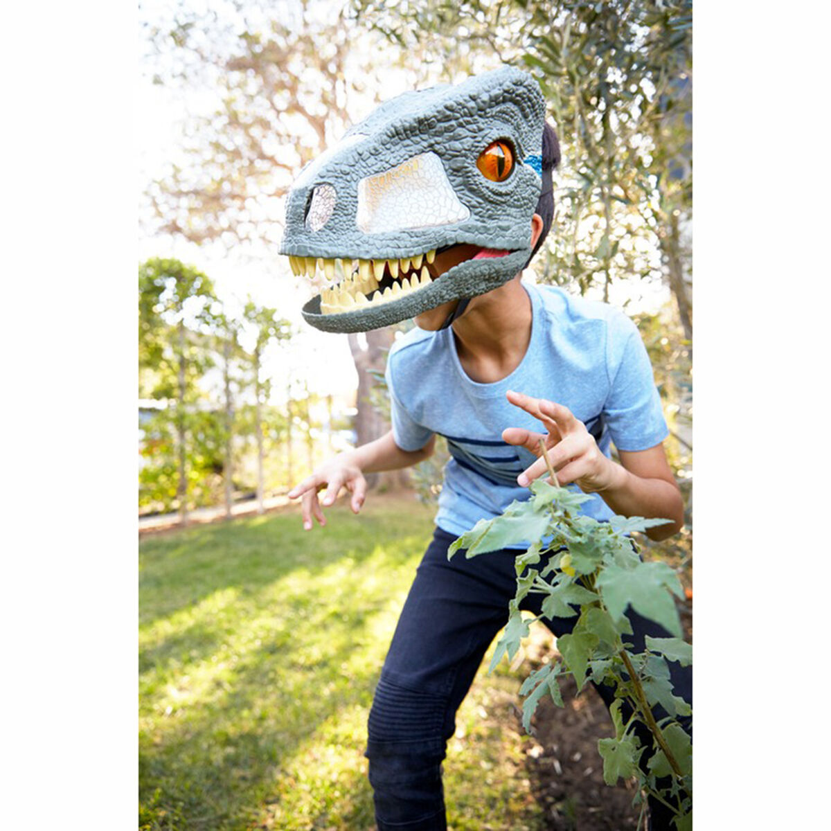Máscara Interactiva de Velociraptor Blue Con Sonidos