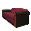 Sofá Elegant Detail Marsella 3 Cuerpos Tela/PU Rojo