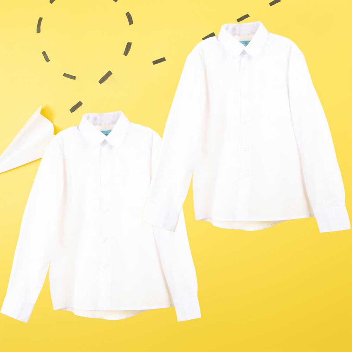 Pack Camisas Escolar Talla L y XL Crescendo