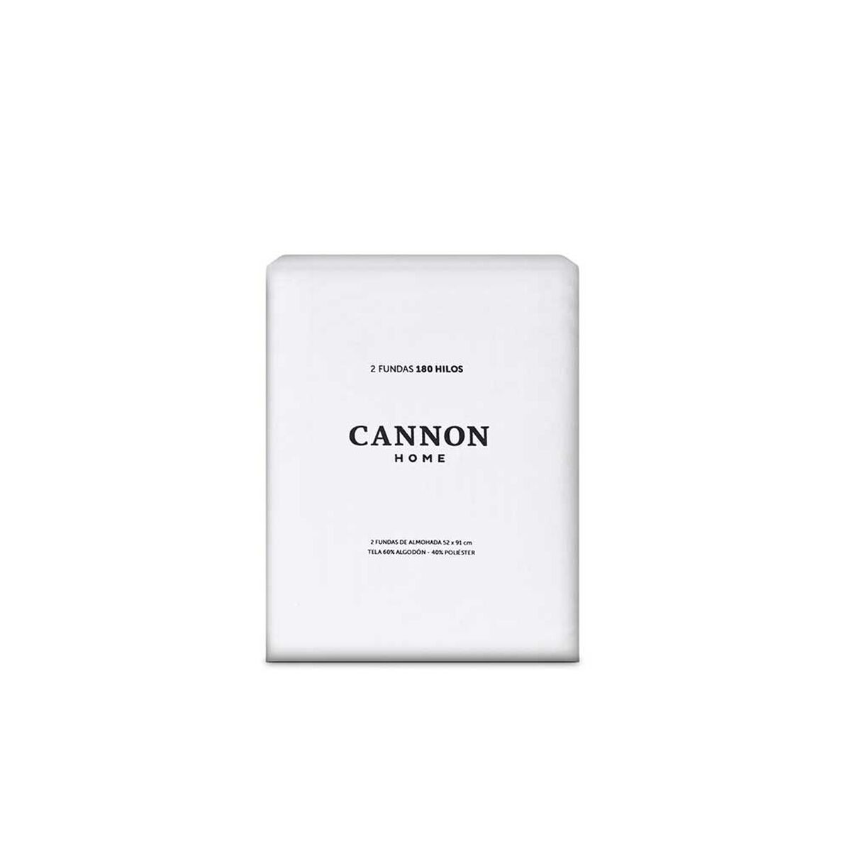 Funda de Almohada Cannon Liso 51 x 76 cm Blanco