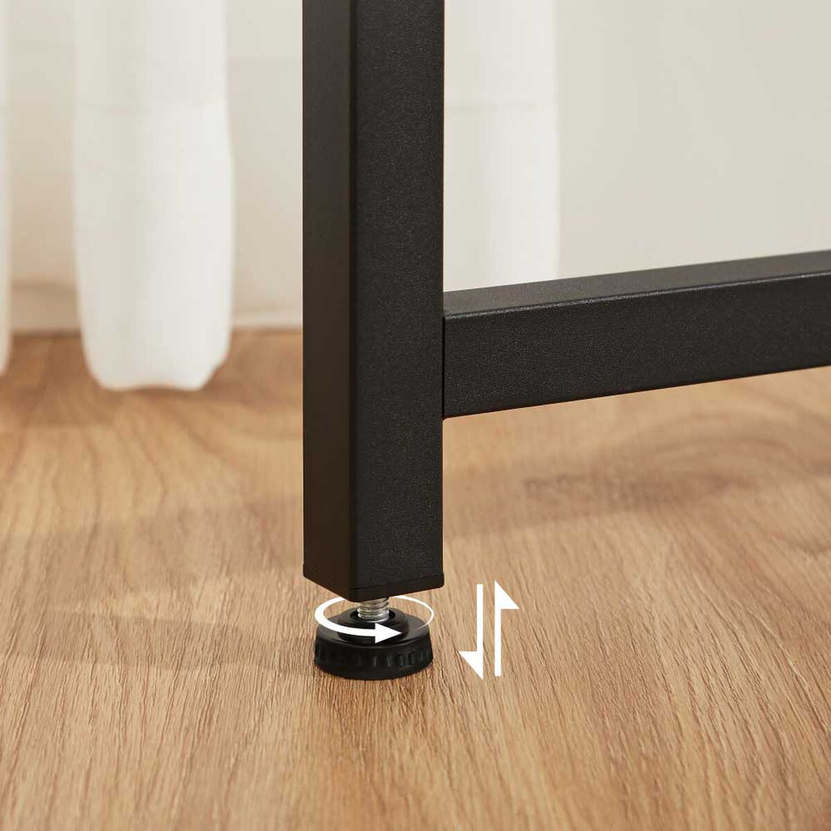 Escritorio Fm Furniture Metalwood Colection Marr&oacute;n R&uacute;stico