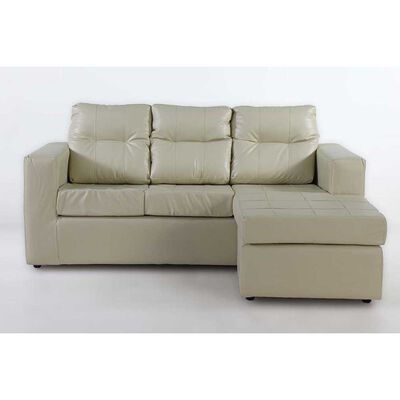 Sofá Modular Kea Rodas 3 Cuerpos Beige