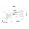 Rack TV Exit Lis Hasta 65" Beige Matte