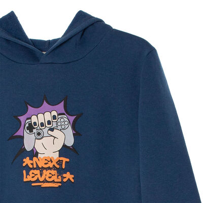 Imagen 2 del producto Polerón Estampado Niño Chess Azul, Burdeo, Indigo